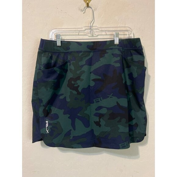 RLX Ralph Lauren Sz L Camouflage Skort Athletic Wear Skirt Shorts - Picture 2 of 8